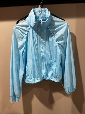 all in motion Light Blue Women's Bomber Windbreaker Jacket